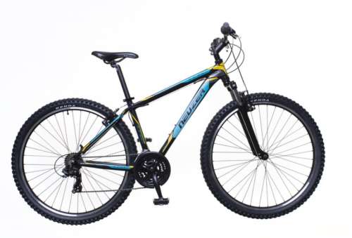 Neuzer Jumbo Hobby Herren-Mountainbike, schwarz und türkis, 29 Zoll Räder
