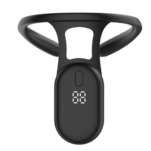 Black Ultrasonic Portable Lymphatic Soothing Neck Device for posture correction