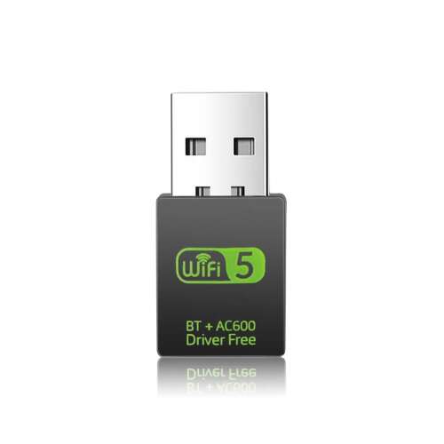 HIGI® G38 Bluetooth & WiFi Adapter, USB 2.0, Dual Band 2,4GHz + 5,8GHz, 600Mbps, Treiberfrei