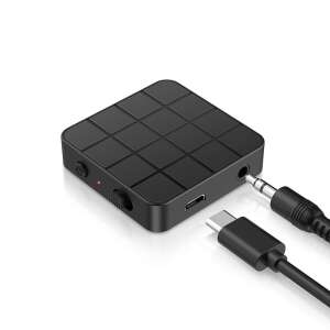 HiGi® KN321 - Bluetooth 5.0 audio vevő és adó adapter egyben (2 in 1) 6 óra akku idő, kis méret