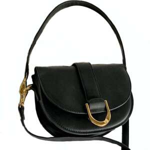 Black Dollcini women's handbag with gold buckle - Dollcini