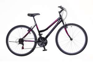 Neuzer Nelson 18 MTB hobby női Kerékpár 26" #fekete-rózsaszín 31379085 Női kerékpárok