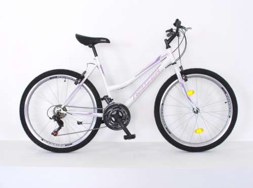 Neuzer Nelson 18 Damen MTB Fahrrad 26 Zoll weiß und lila, ideal für Hobby und Touren