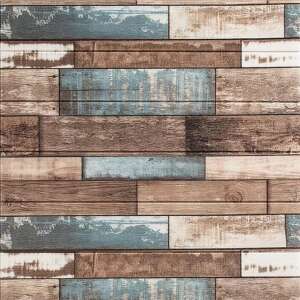 20db-os öntapadós tapéta szett, 3D matrica, puha hab, belső használatra, könnyen tisztítható, vízálló, 70 cm x 77 cm x 0,3 cm,  fa mintás, színes