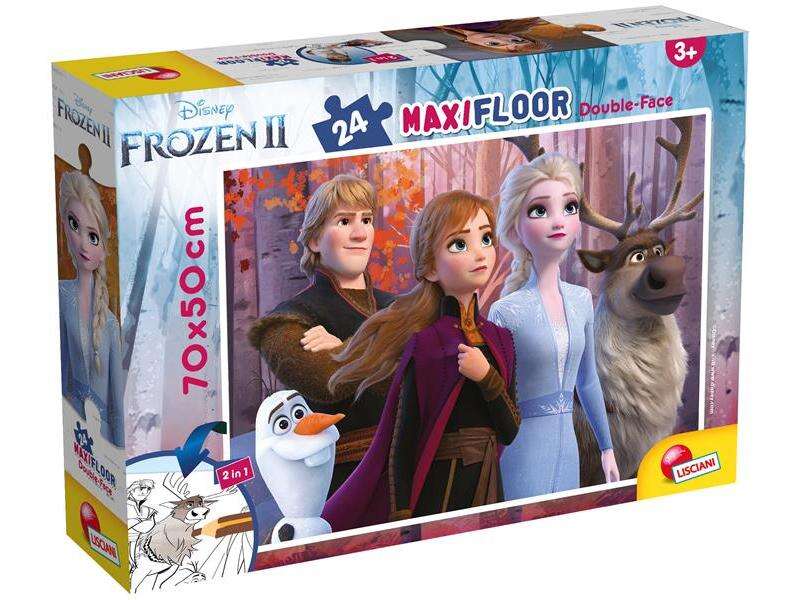 Lisciani Puzzle podłogowe dwustronne Maxi 24 Kraina Lodu 2