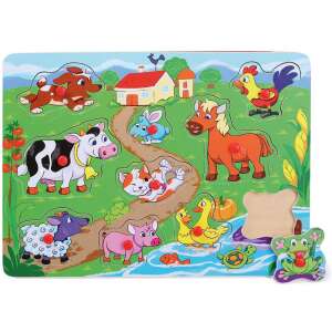 Fa puzzle, 30x22,5x0,8 cm, 10-részes, állatok 84756885 Puzzle