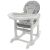 EcoToys Grey High Chair Rocker, 3-in-1 Convertible High Chair