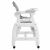 EcoToys Grey High Chair Side View, 3-in-1 Convertible High Chair