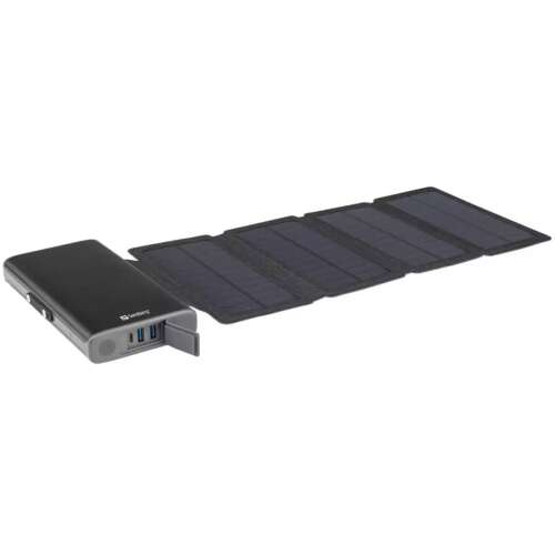 Sandberg Akkubank - Solar 4-Panel Powerbank 25000 (25000mAh; 1xUSB-C+2xUSB-A; IPX4 vízálló) 420-56 56522977