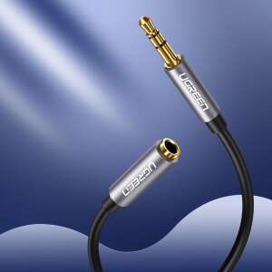 Ugreen 3,5 mm jack męski do 3,5 mm jack żeński kabel audio, 3 m, srebrny - Ugreen