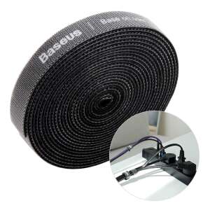 Baseus 3m black velcro cable tie, reusable, for organizing cables - Baseus