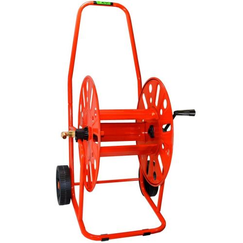 Cărucior metalic pentru furtun Agrati pentru furtunuri de 1/2 inch și 3/4 inch