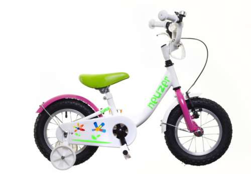 Neuzer BMX Gyerek Kerékpár 12" #fehér-rózsaszín-zöld 31380138