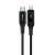 Kabel Acefast C6-01 USB-C do Lightning z wyświetlaczem cyfrowym, czarne