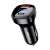 Acefast B4 66W dual USB car charger with digital display, black