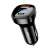 Acefast B4 66W dual USB car charger with digital display, black