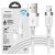 Joyroom Liquid Silicone adat és töltőkábel, USB / Lightning, 2,4A, 1,2m, Fehér 93899591