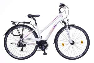 Neuzer Firenze 100 Damen matt Trekkingrad 28" #weiß-mauve