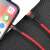 Baseus Cafule Red Lightning Cable Connected to iPhone Charging