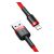 Kabel ładujący Baseus Cafule, USB na Lightning, 2,4A, 0,5m, czerwony 56529779