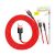 Kabel ładujący Baseus Cafule, USB na Lightning, 2,4A, 0,5m, czerwony 56529779