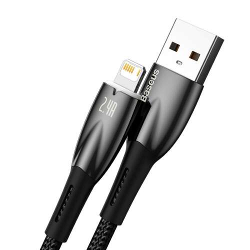Baseus Glimmer Series USB auf Lightning Kabel, 2,4A, 2m, schwarz