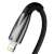 Baseus Glimmer Series USB auf Lightning Kabel, 2,4A, 2m, schwarz, Nahaufnahme des Steckers