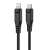 Acefast C3-01 USB-C - Lightning kábel, fekete, csatlakozók