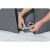 Close-up of Lay-Z-Spa hot tub cover zipper and buckle for pump access