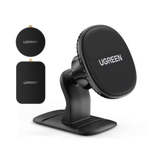 Ugreen LP292 magnetic car phone holder, black, with two metal plates - Car Phone Holder