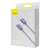 Baseus Crystal Shine Series USB-C to Lightning cable, 20W fast charging, 2m, purple, packaging