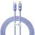 Kabel USB-C do Lightning Baseus Crystal Shine Series, 20W, Fioletowy