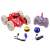 StuntBoy 360° RC stunt car set with remote, helmets, battery, and charger