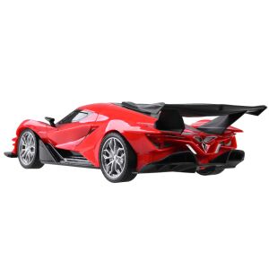 SpeedX RC Športové auto - Červené diaľkovo ovládané pretekárske auto, pohľad zozadu - Nonbrand Vozidlo na diaľkové ovládanie
