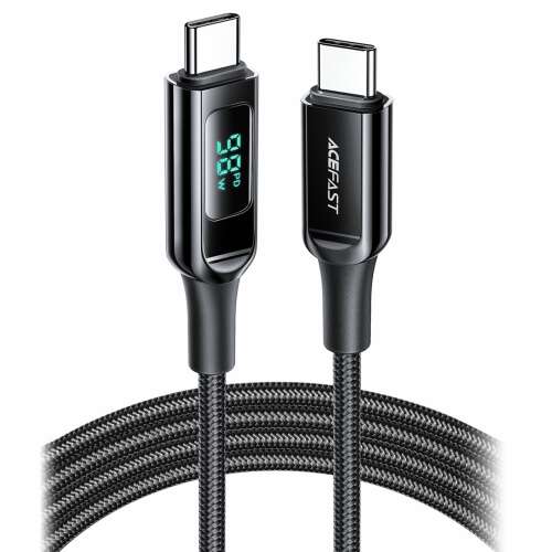 Cablu Acefast C6-03 USB-C la USB-C, 100W, 1,2m, negru