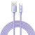 Baseus Crystal Shine Series data and charging cable, USB / USB-C, 100W, 2m, Purple 56532586