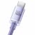 Baseus Crystal Shine Series data and charging cable, USB / USB-C, 100W, 2m, Purple 56532586