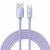 Baseus Crystal Shine Series data and charging cable, USB / USB-C, 100W, 2m, Purple 56532586