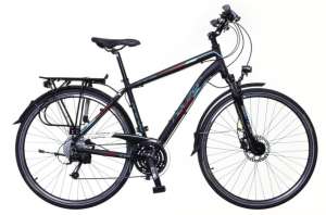 Neuzer Firenze 400 férfi matt Trekking Kerékpár 19" #fekete-türkiz-piros 31380303 Férfi kerékpár - Csomagtartó