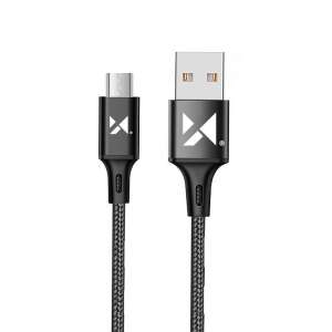 Kabel Wozinsky WUC-M1B USB do Micro USB do ładowania i przesyłania danych, czarny, 1 metr - Wozinsky