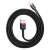 Baseus Cafule USB to Lightning cable, black and red, coiled