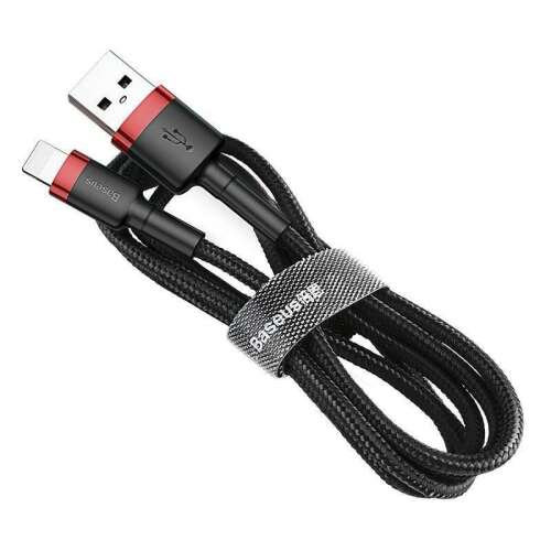 Baseus Cafule USB към Lightning кабел, черен и червен, 1m