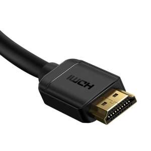 Close-up of Baseus HDMI cable connector with gold plated pins - HDMI Cable