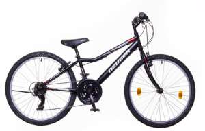 Neuzer Bobby City Gyermek Kerékpár 24” #fekete-szürke-piros 31380637 Gyerek kerékpárok - Marokváltó