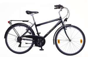 Neuzer Venezia 30 férfi Városi Kerékpár 26" #fekete-szürke 31380688 Férfi kerékpárok - Sárvédő