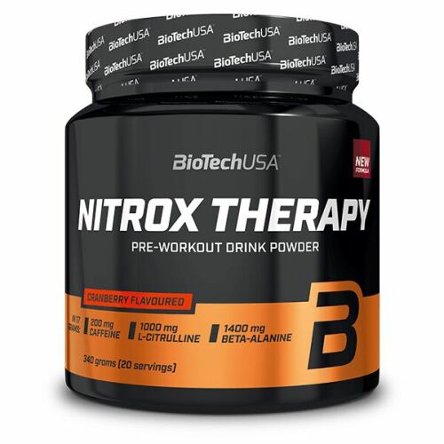 BioTech USA NitroX Therapy Pre-Workout Italpor - Áfonya - 340g 171237465 - Teljesítményfokozó