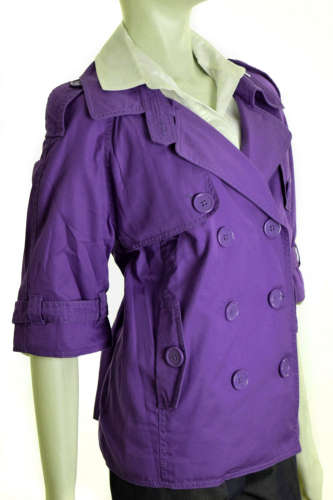 QS lila, rövid ujjú női kabát 31381035