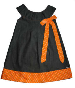 OshKosh narancssárga, ujjatlan lány farmer ruha 31381628 Kislány ruha - Farm