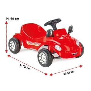 Pedálos sportkocsi gyerekeknek, piros; 3-5 éves korig  56556483 