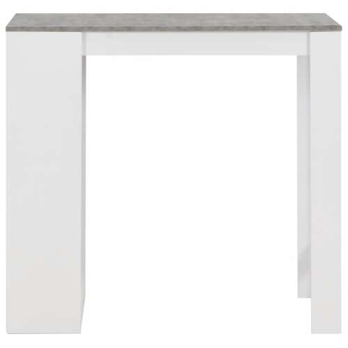 Fehér bárasztal polccal 110 x 50 x 103 cm 56557790